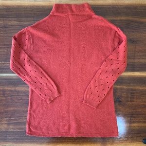 ANTHROPOLOGIE Warm Red Sweater by Moth, Medium